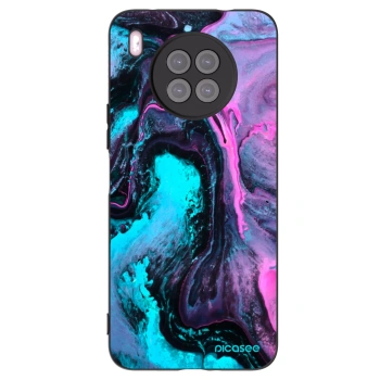 Picasee silikonowe czarne etui na Huawei Nova 8i - Lean 2
