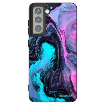 Picasee silikonowe czarne etui na Samsung Galaxy S21 FE 5G - Lean 2
