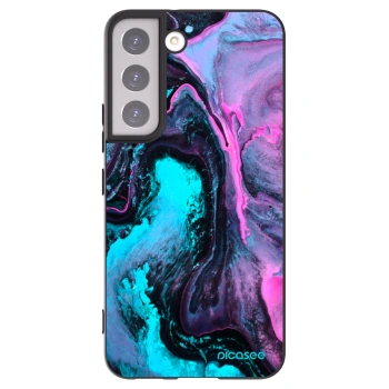 Picasee silikonowe czarne etui na Samsung Galaxy S22 5G - Lean 2