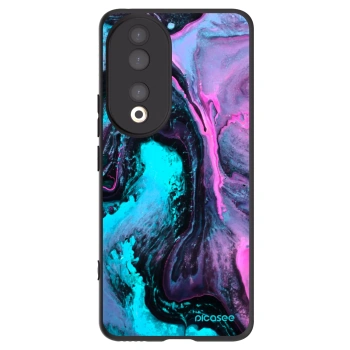 Picasee silikonowe czarne etui na Honor 90 5G - Lean 2