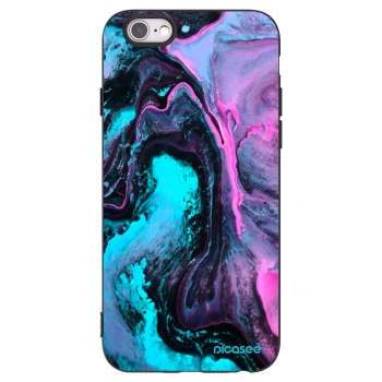 Picasee silikonowe czarne etui na Apple iPhone 6/6S - Lean 2