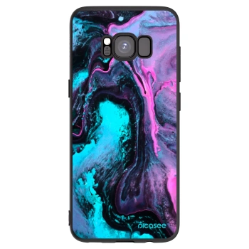 Picasee silikonowe czarne etui na Samsung Galaxy S8 G950F - Lean 2