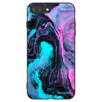 Picasee silikonowe czarne etui na Apple iPhone 7 Plus - Lean 2