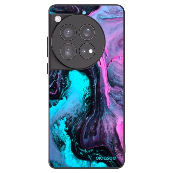 Picasee silikonowe czarne etui na OnePlus 12 5G - Lean 2