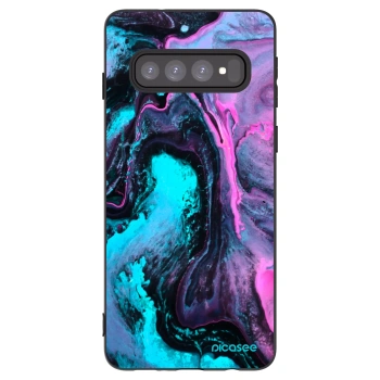 Picasee silikonowe czarne etui na Samsung Galaxy S10 G973 - Lean 2