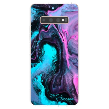 Picasee silikonowe przeźroczyste etui na Samsung Galaxy S10 Plus G975 - Lean 2