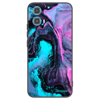 Picasee silikonowe czarne etui na Motorola Moto G34 5G - Lean 2