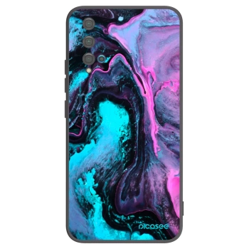 Picasee silikonowe czarne etui na Huawei Nova 5T - Lean 2