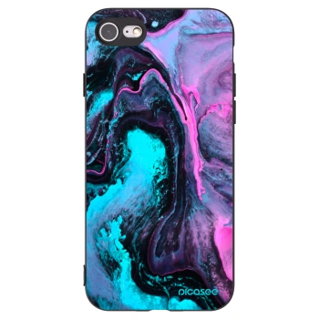Picasee silikonowe czarne etui na Apple iPhone SE 2020 - Lean 2