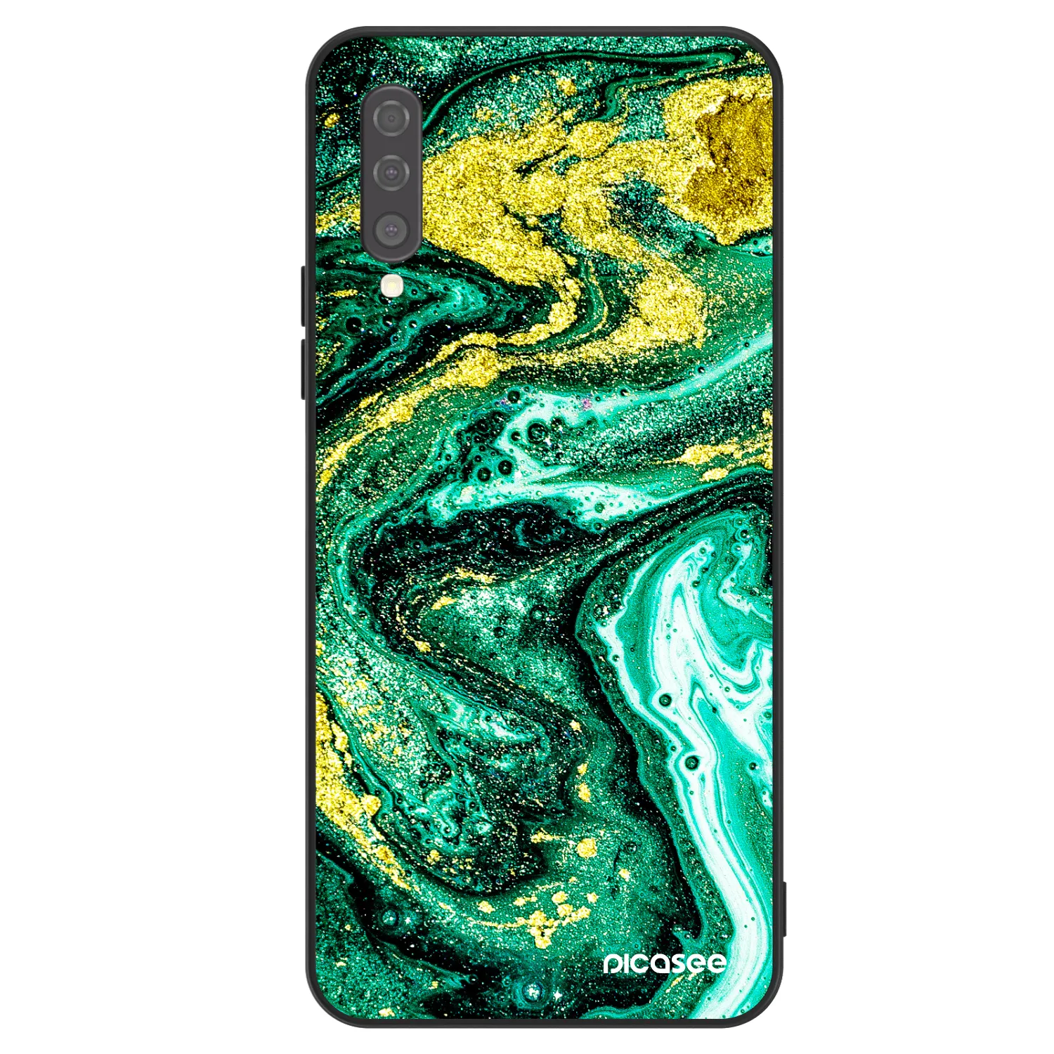 Picasee ULTIMATE CASE na Samsung Galaxy A50 A505F - Green Gold