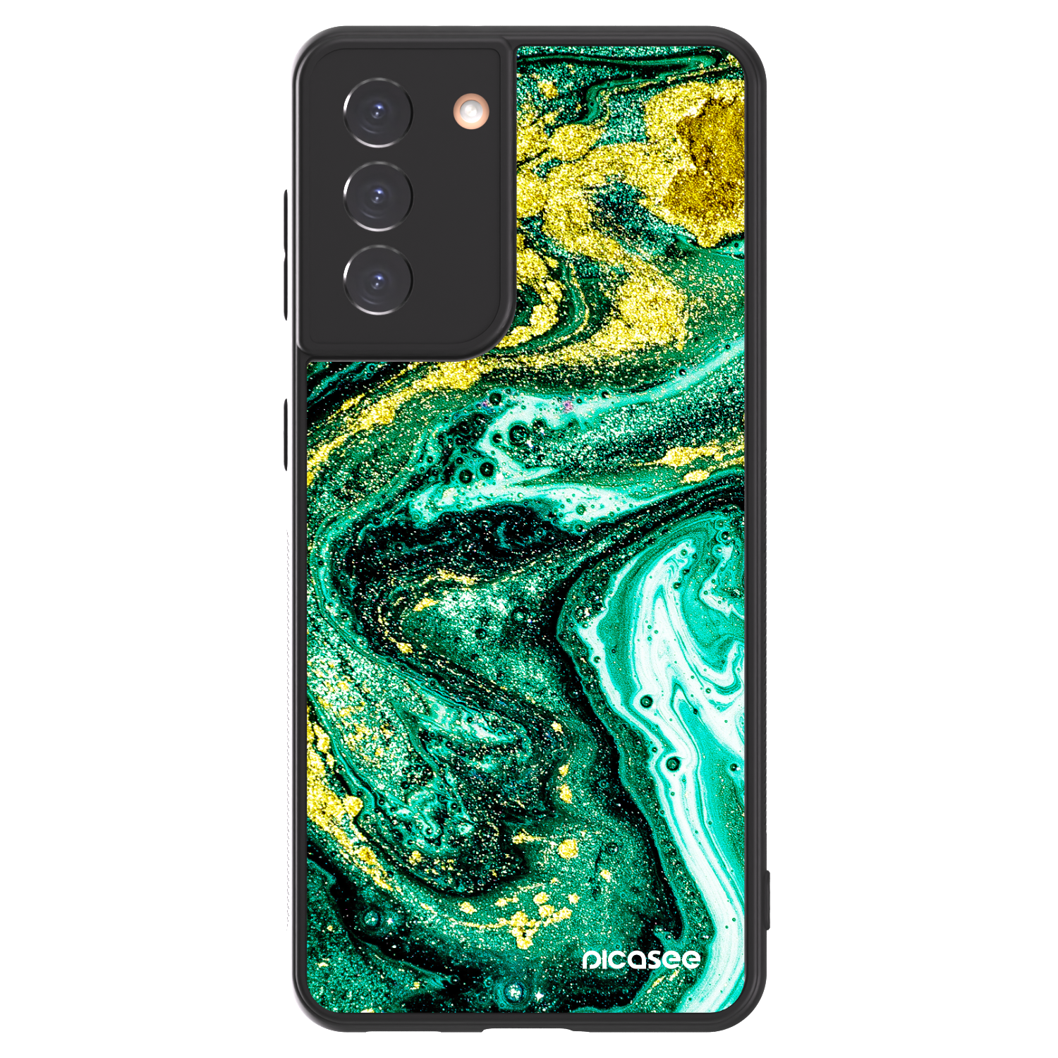 Picasee ULTIMATE CASE na Samsung Galaxy S21 5G G991B - Green Gold