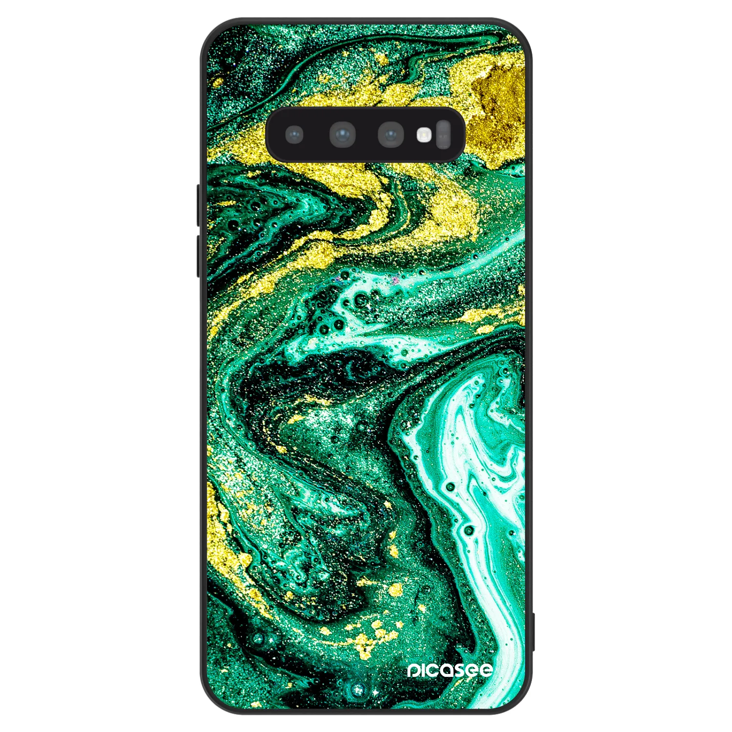 Picasee ULTIMATE CASE na Samsung Galaxy S10 G973 - Green Gold