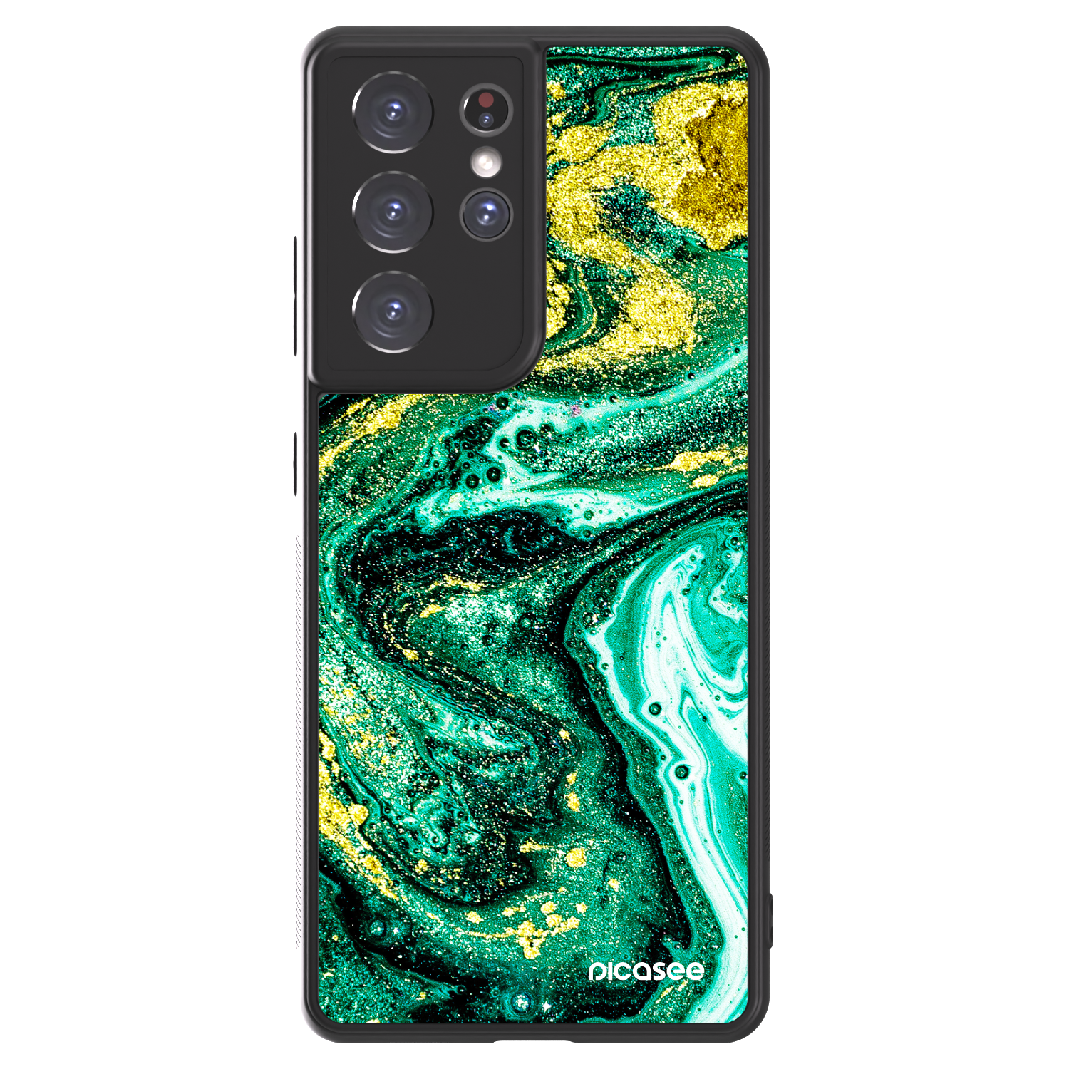 Picasee ULTIMATE CASE na Samsung Galaxy S21 Ultra 5G G998B - Green Gold
