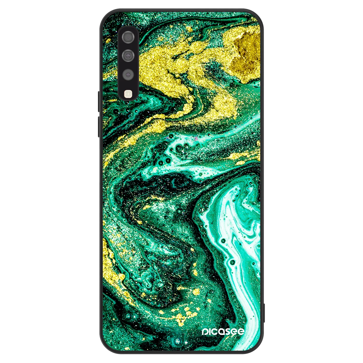 Picasee ULTIMATE CASE na Samsung Galaxy A70 A705F - Green Gold