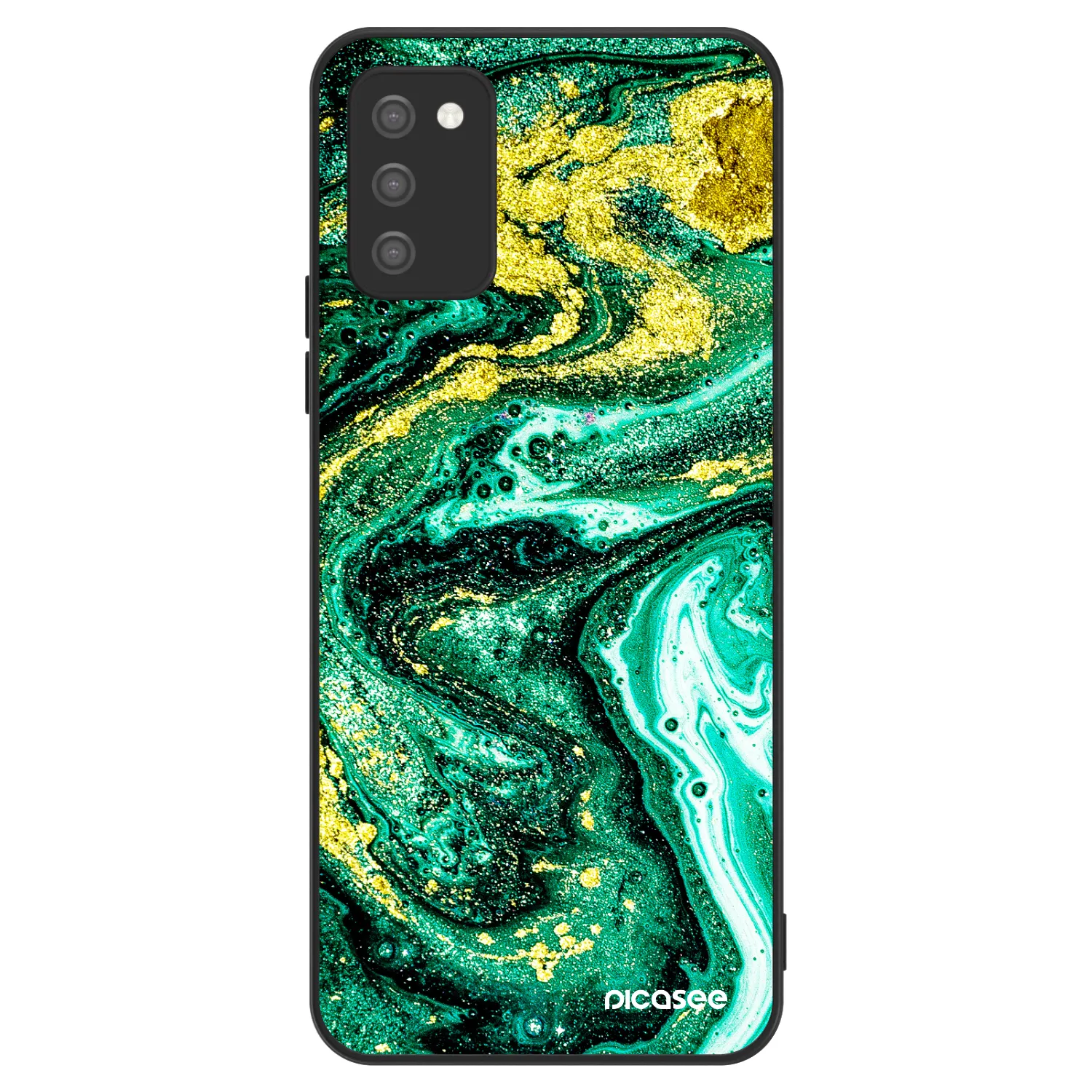 Picasee ULTIMATE CASE na Samsung Galaxy A02s A025G - Green Gold