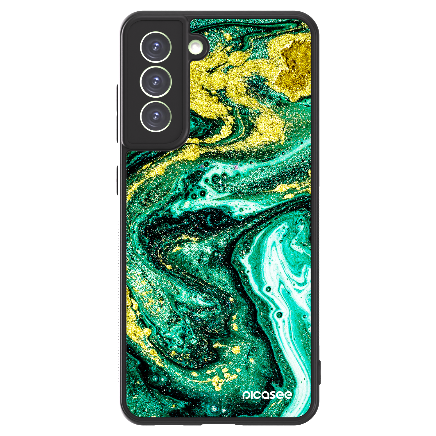 Picasee ULTIMATE CASE na Samsung Galaxy S21 FE 5G - Green Gold