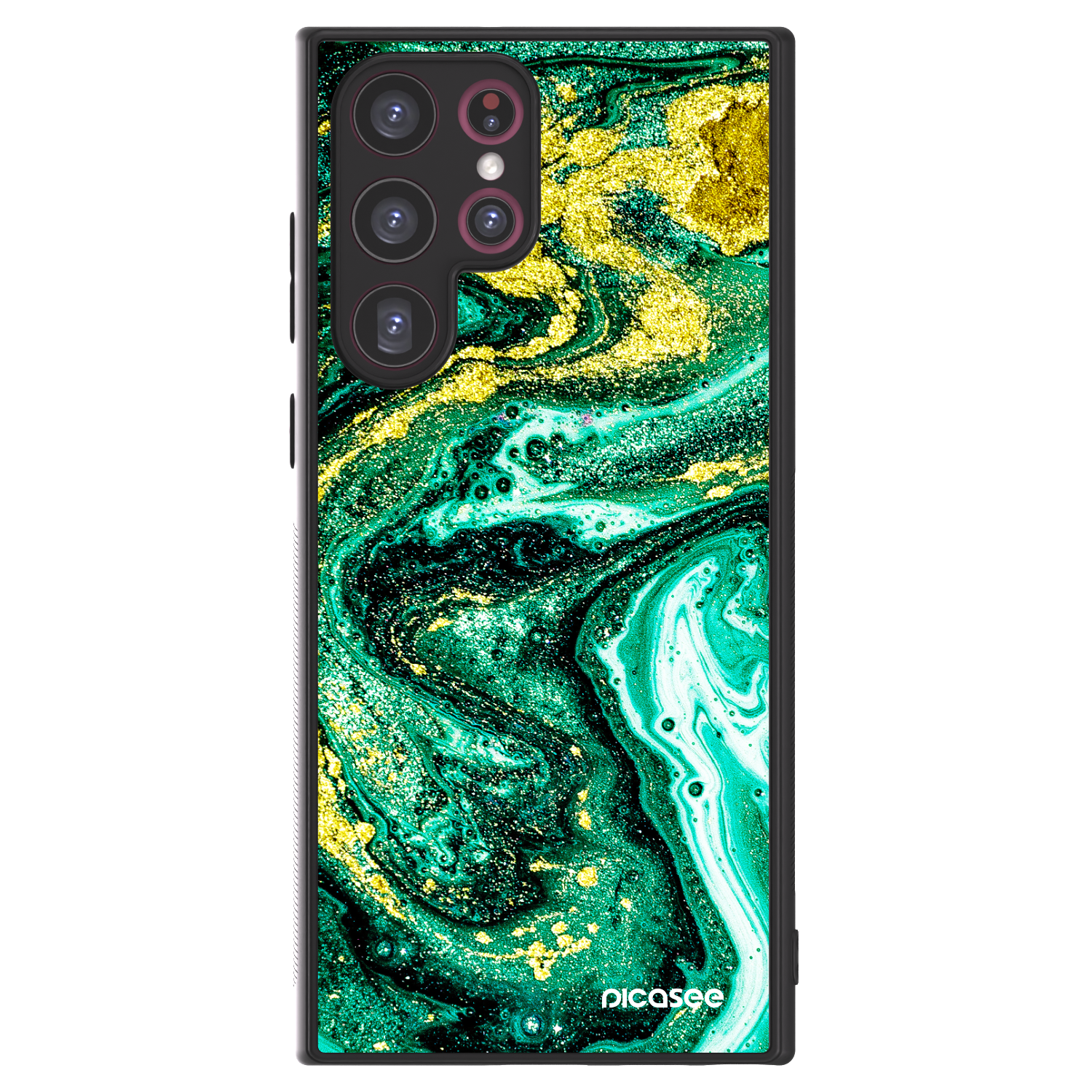 Picasee ULTIMATE CASE PowerShare pro Samsung Galaxy S22 Ultra 5G - Green Gold