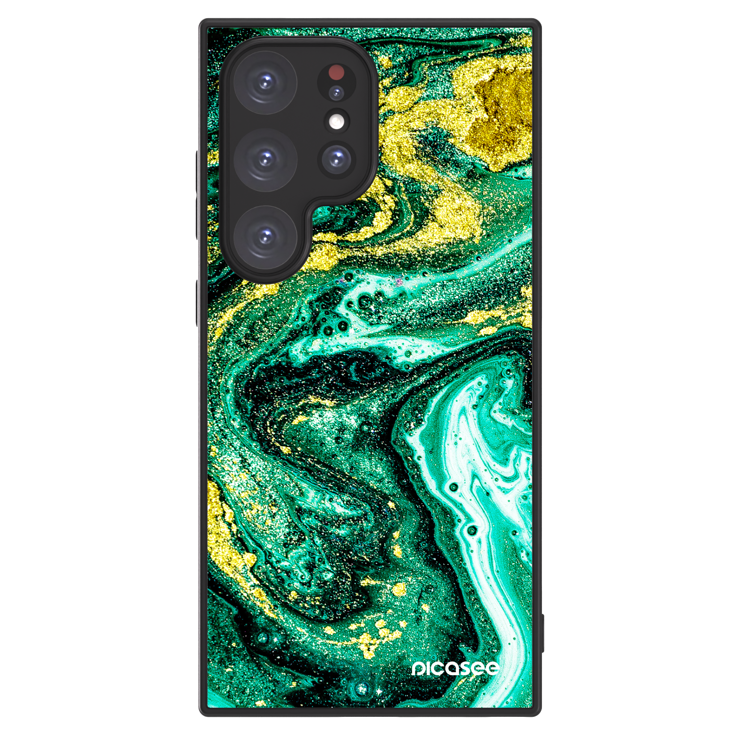 Picasee ULTIMATE CASE PowerShare pro Samsung Galaxy S24 Ultra S928B 5G - Green Gold