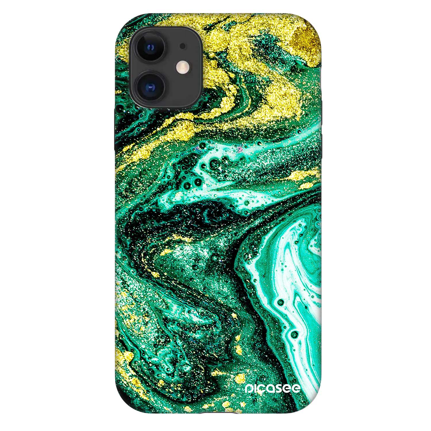 Picasee Fashion Case na Apple iPhone 11 - Green Gold