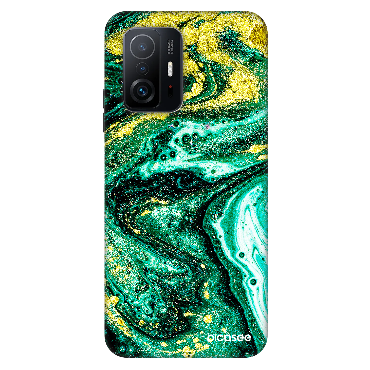 Picasee Fashion Case na Xiaomi 11T Pro - Green Gold