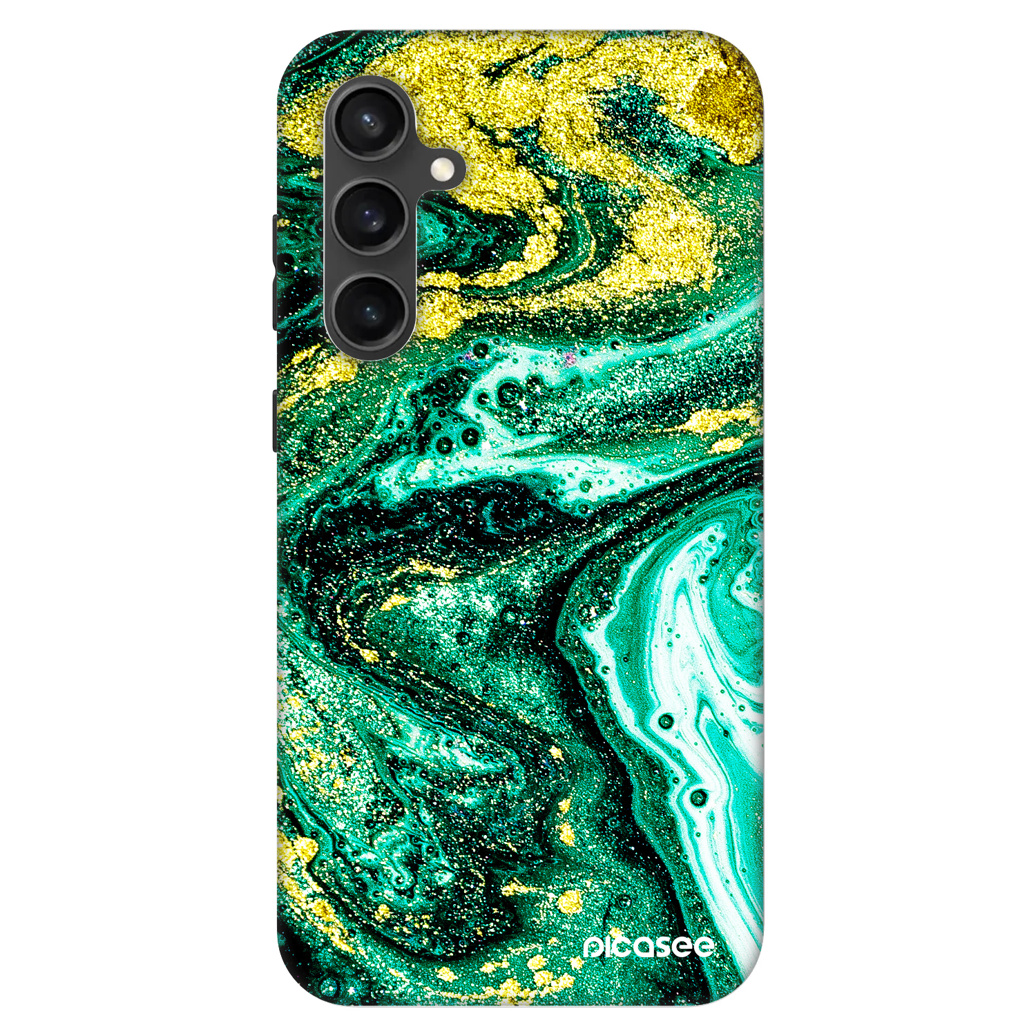 Picasee Fashion Case na Samsung Galaxy S23 FE S711B - Green Gold