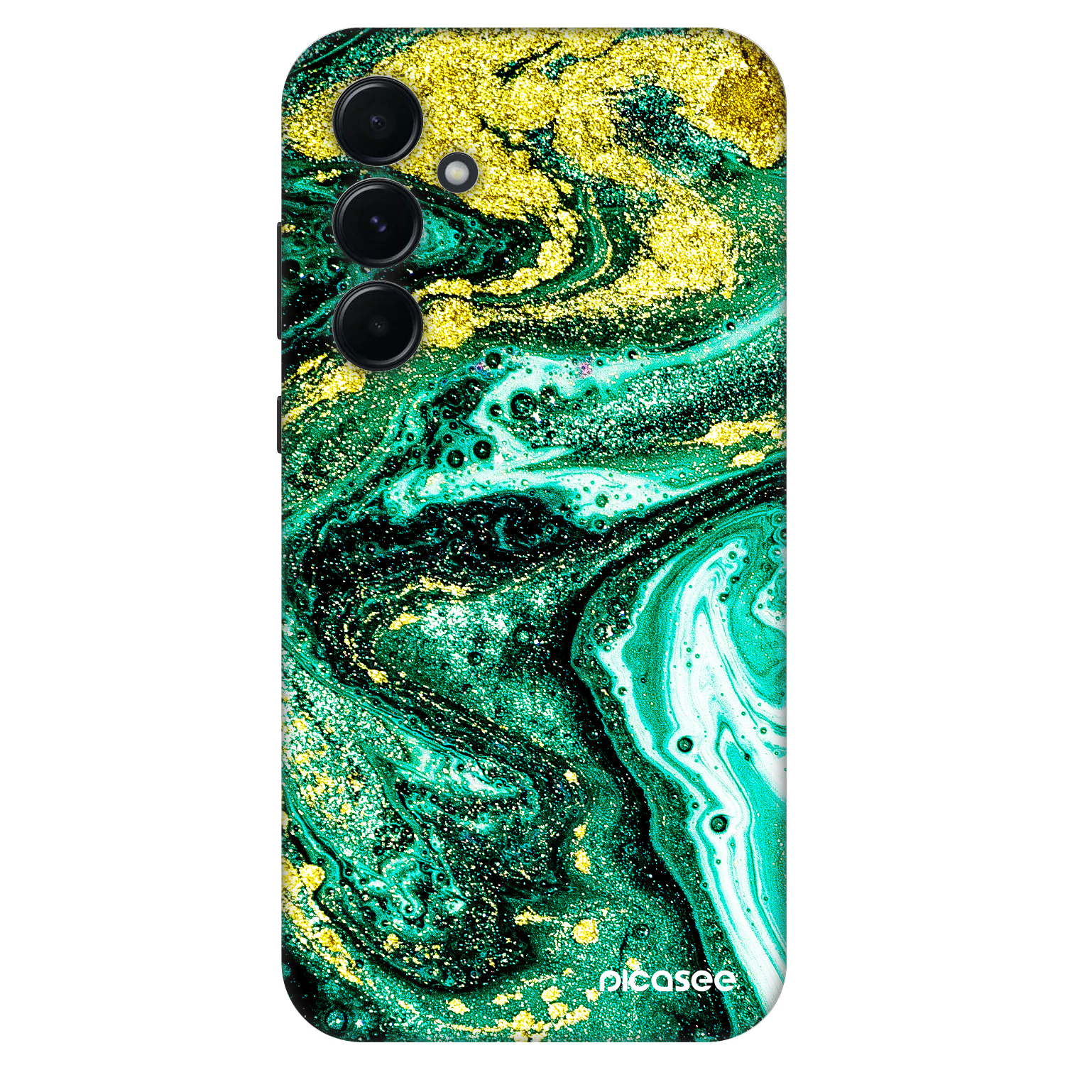 Picasee Fashion Case na Samsung Galaxy A55 5G A556B - Green Gold