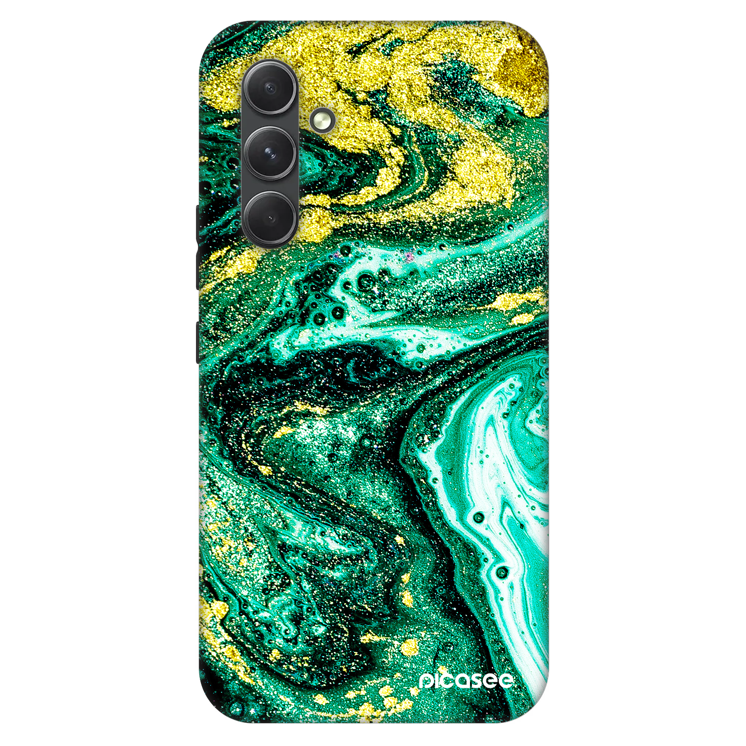 Picasee Fashion Case na Samsung Galaxy A54 5G A546B - Green Gold