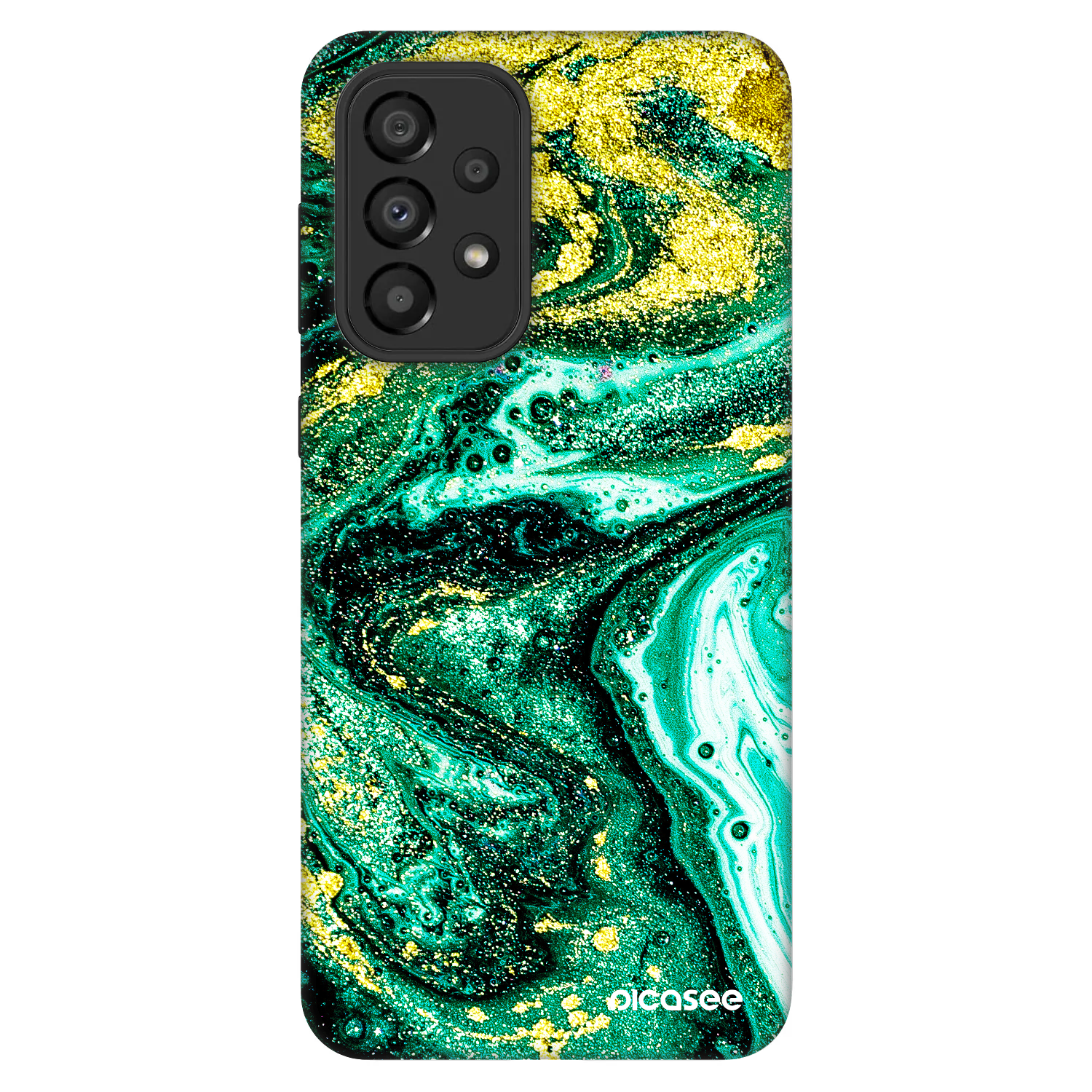 Picasee Fashion Case na Samsung Galaxy A33 5G A336 - Green Gold