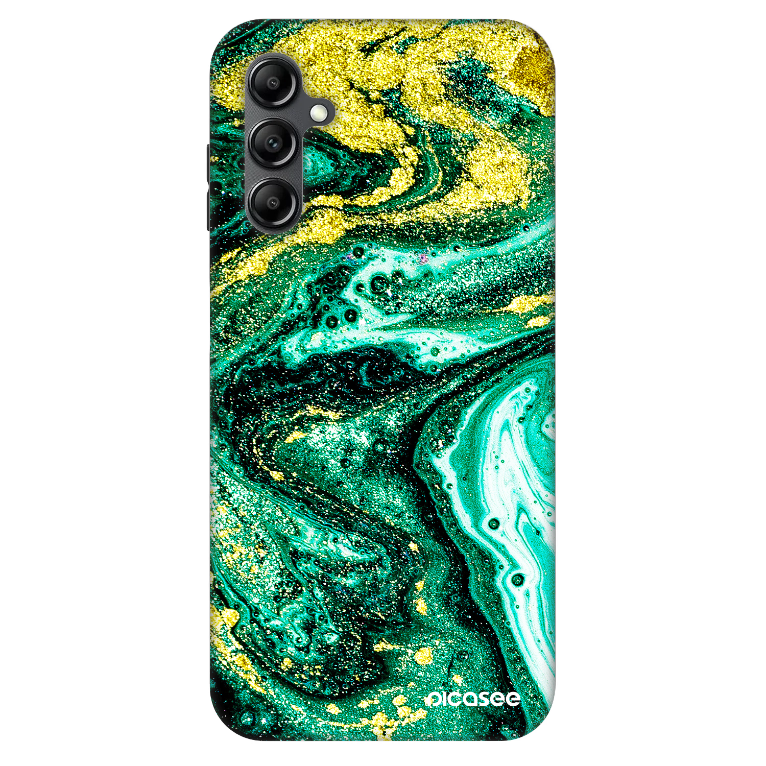 Picasee Fashion Case na Samsung Galaxy A14 5G A146P - Green Gold