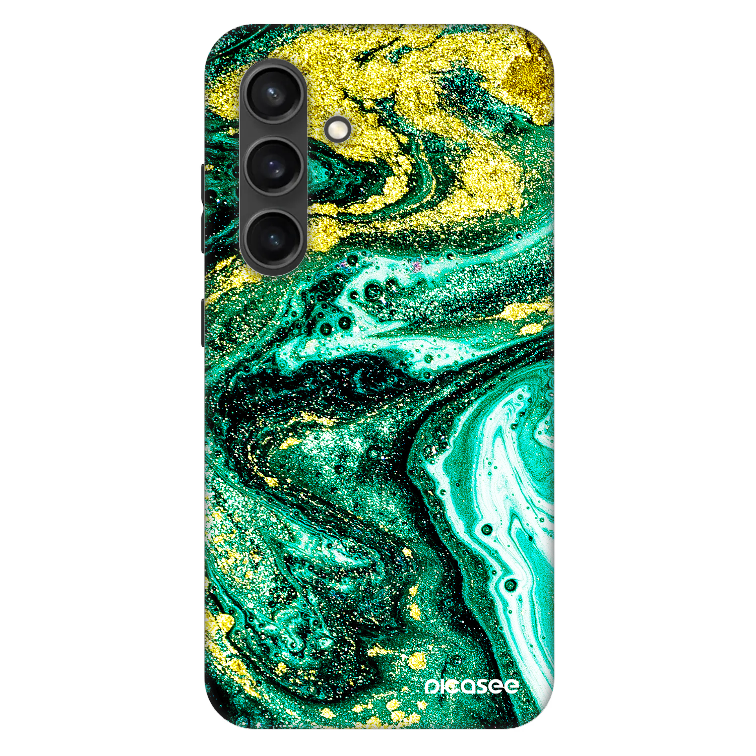 Picasee Fashion Case PowerShare pro Samsung Galaxy S24 S921B 5G - Green Gold