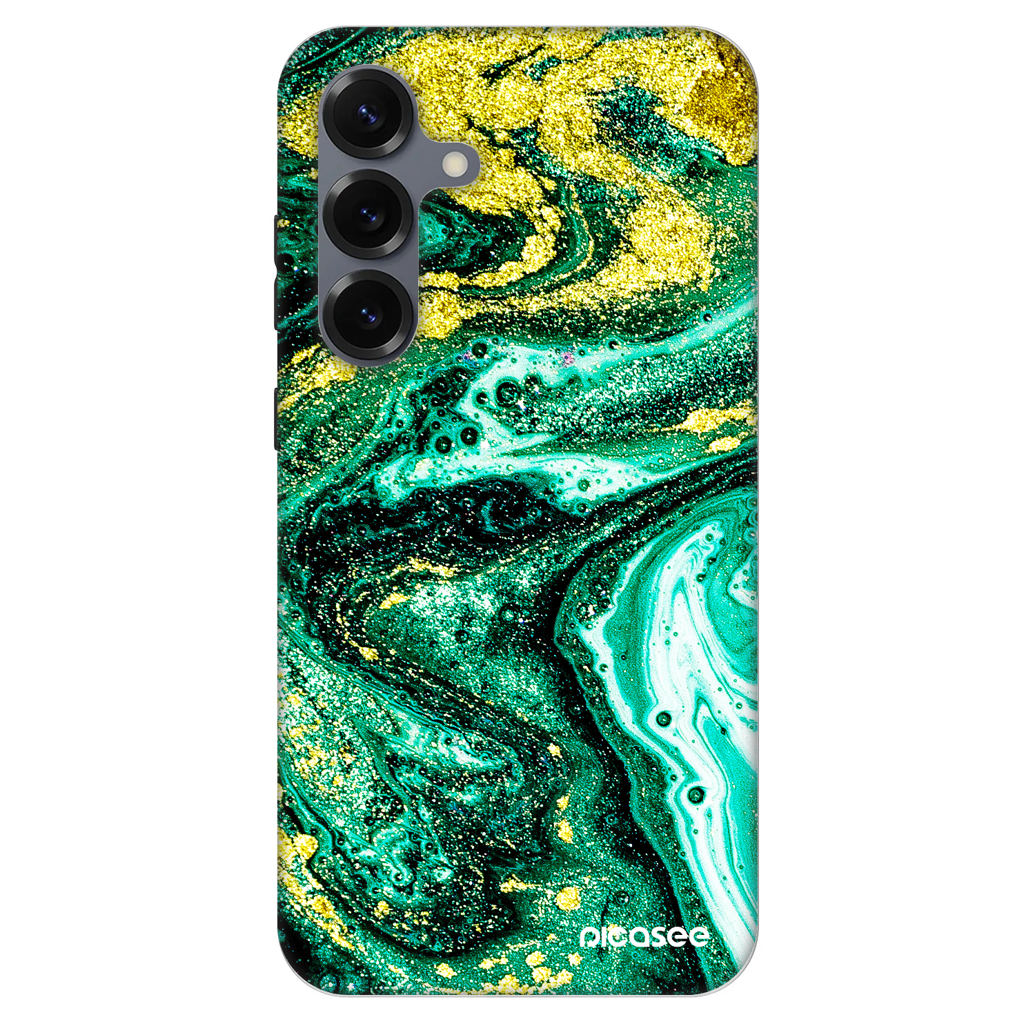 Picasee Fashion Case PowerShare pro Samsung Galaxy S25+ 5G - Green Gold