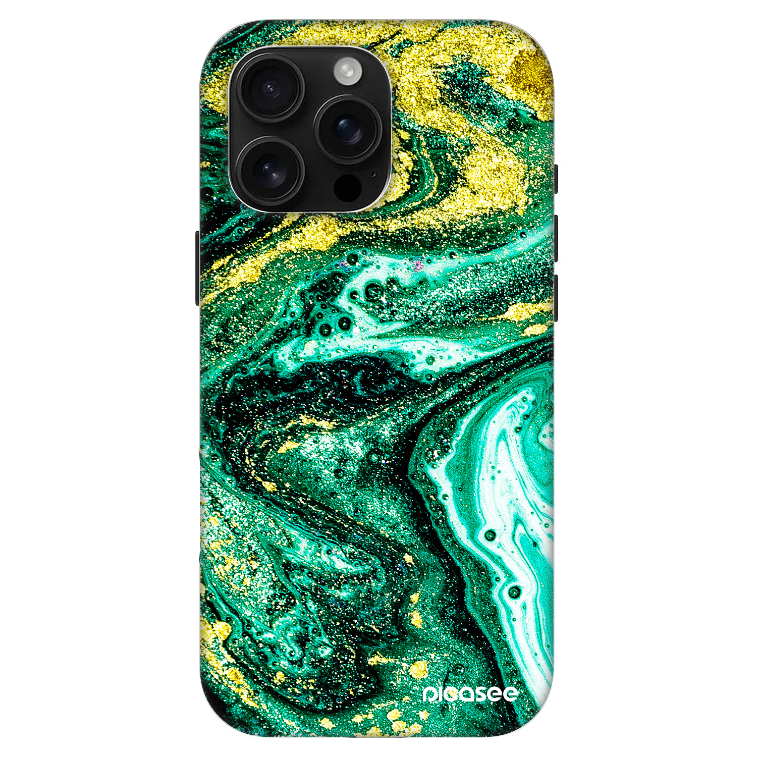 Picasee Fashion Case MagSafe na Apple iPhone 16 Pro Max - Green Gold
