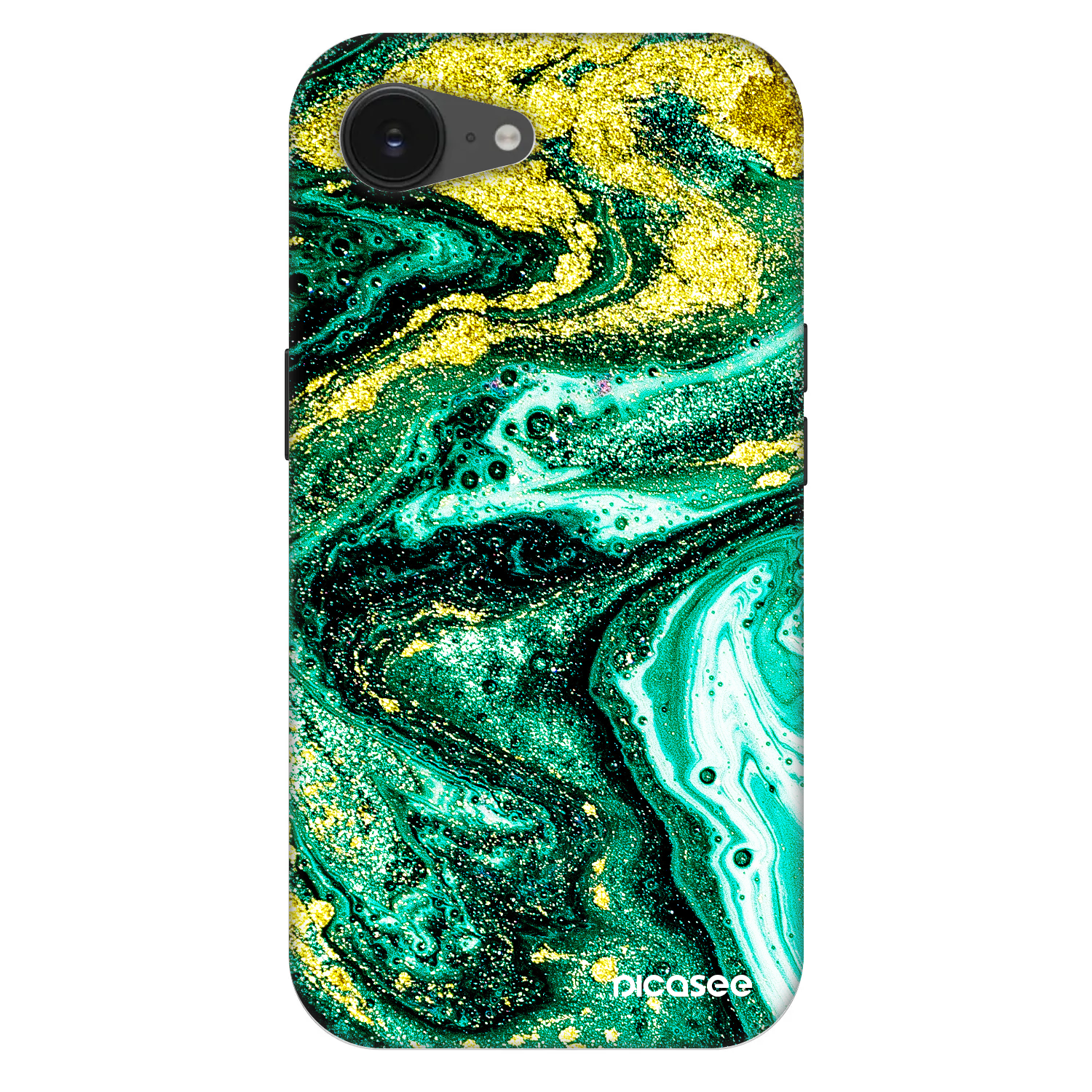 Picasee Fashion Case MagSafe na Apple iPhone 16e - Green Gold