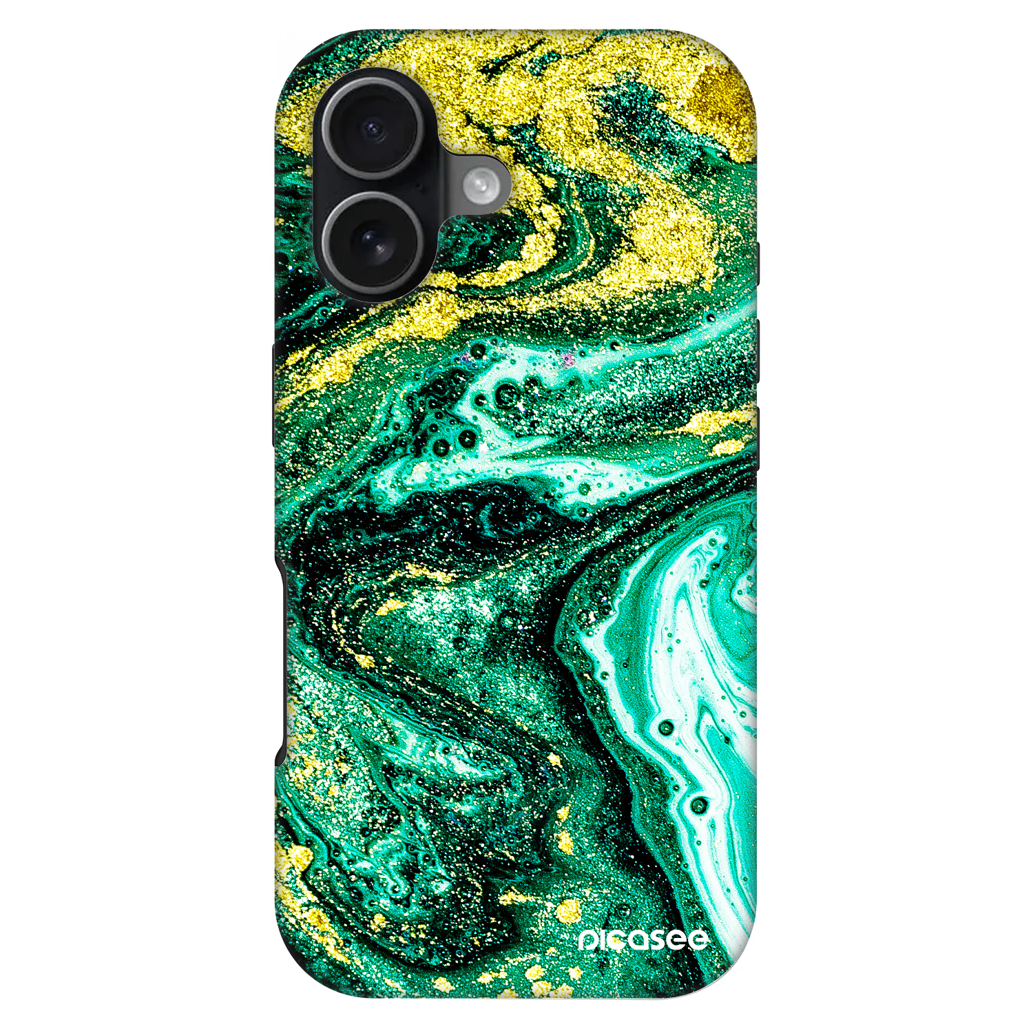 Picasee Fashion Case MagSafe na Apple iPhone 17 - Green Gold