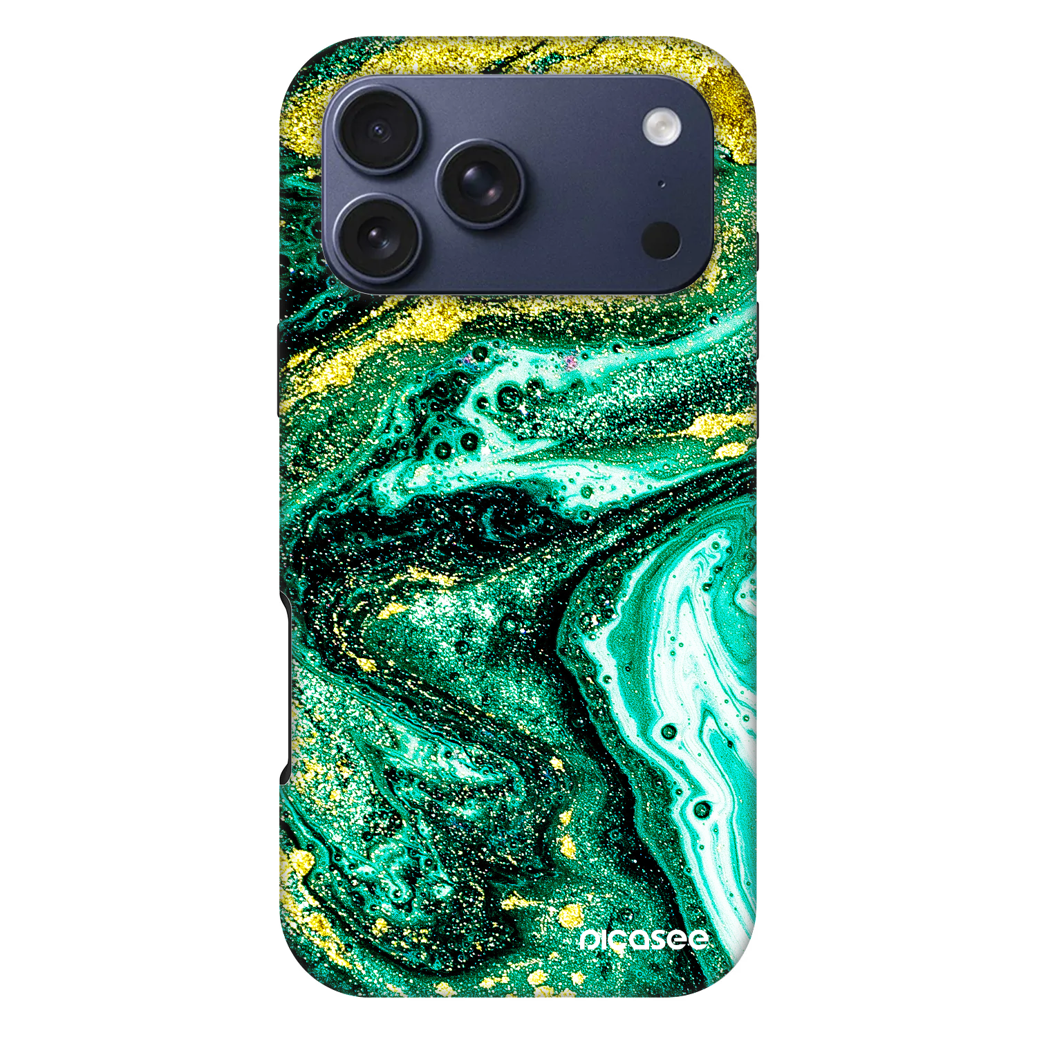 Picasee Fashion Case MagSafe na Apple iPhone 17 Pro Max - Green Gold