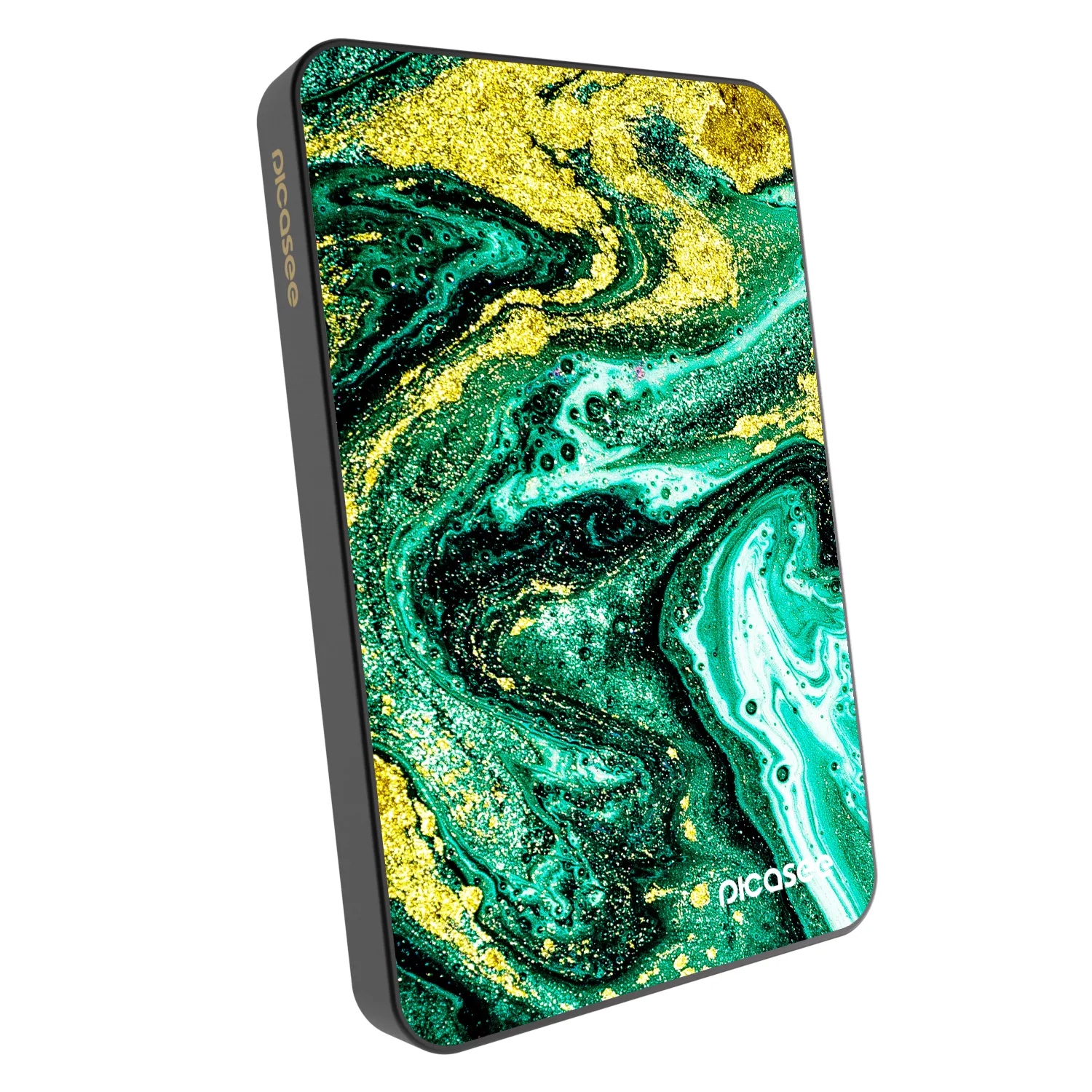 Picasee Powerbank z MagSafe 5 000 mAh Szary - Green Gold