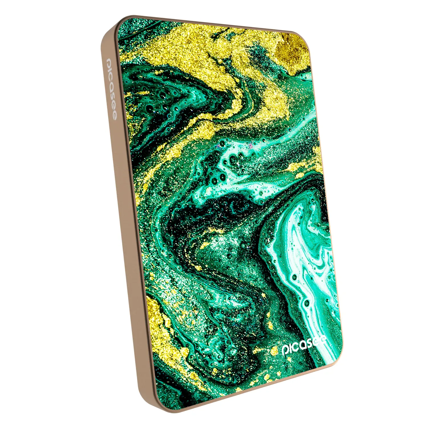 Picasee Powerbank z MagSafe 5 000 mAh Złoty - Green Gold