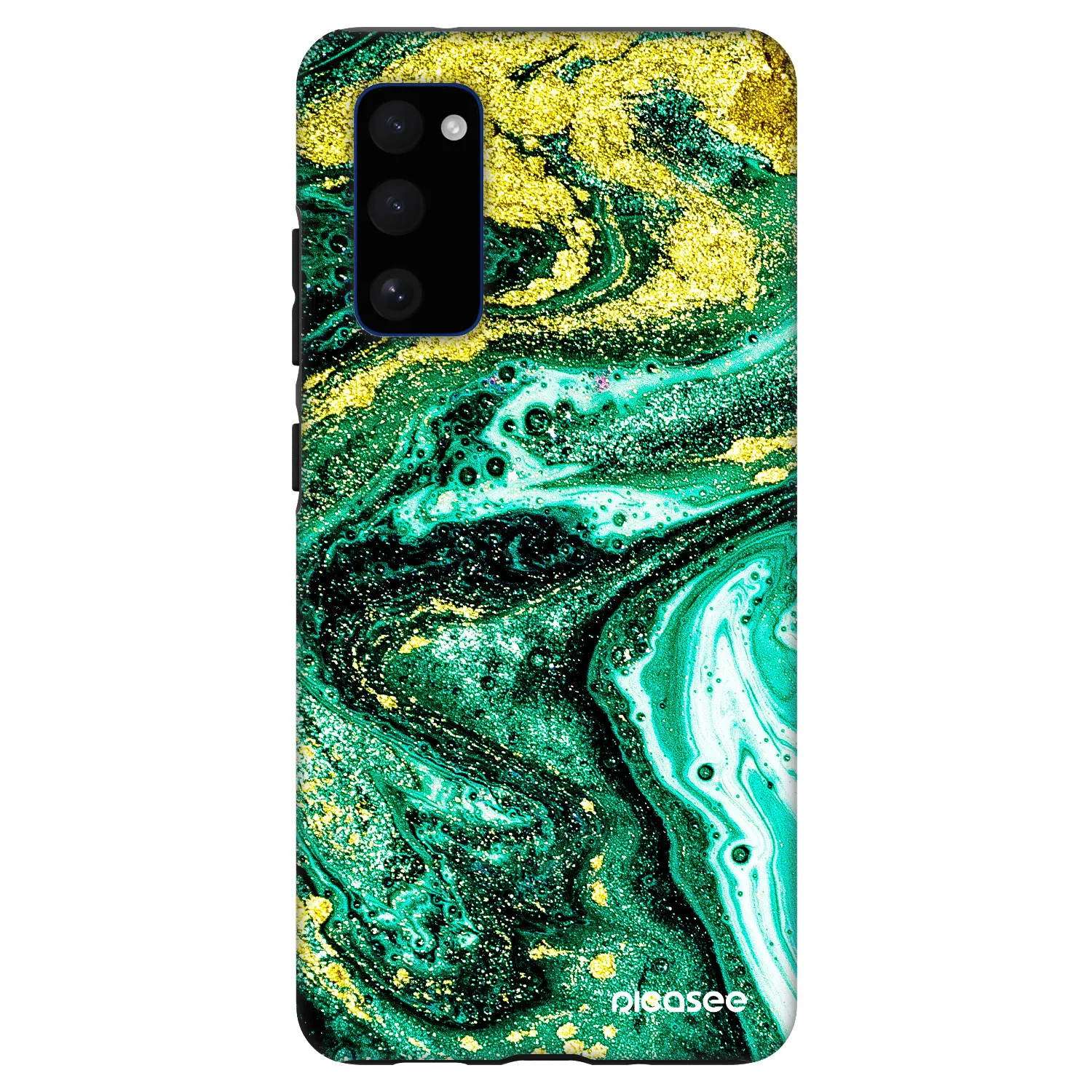 Picasee Fashion Case na Samsung Galaxy S20 FE - Green Gold
