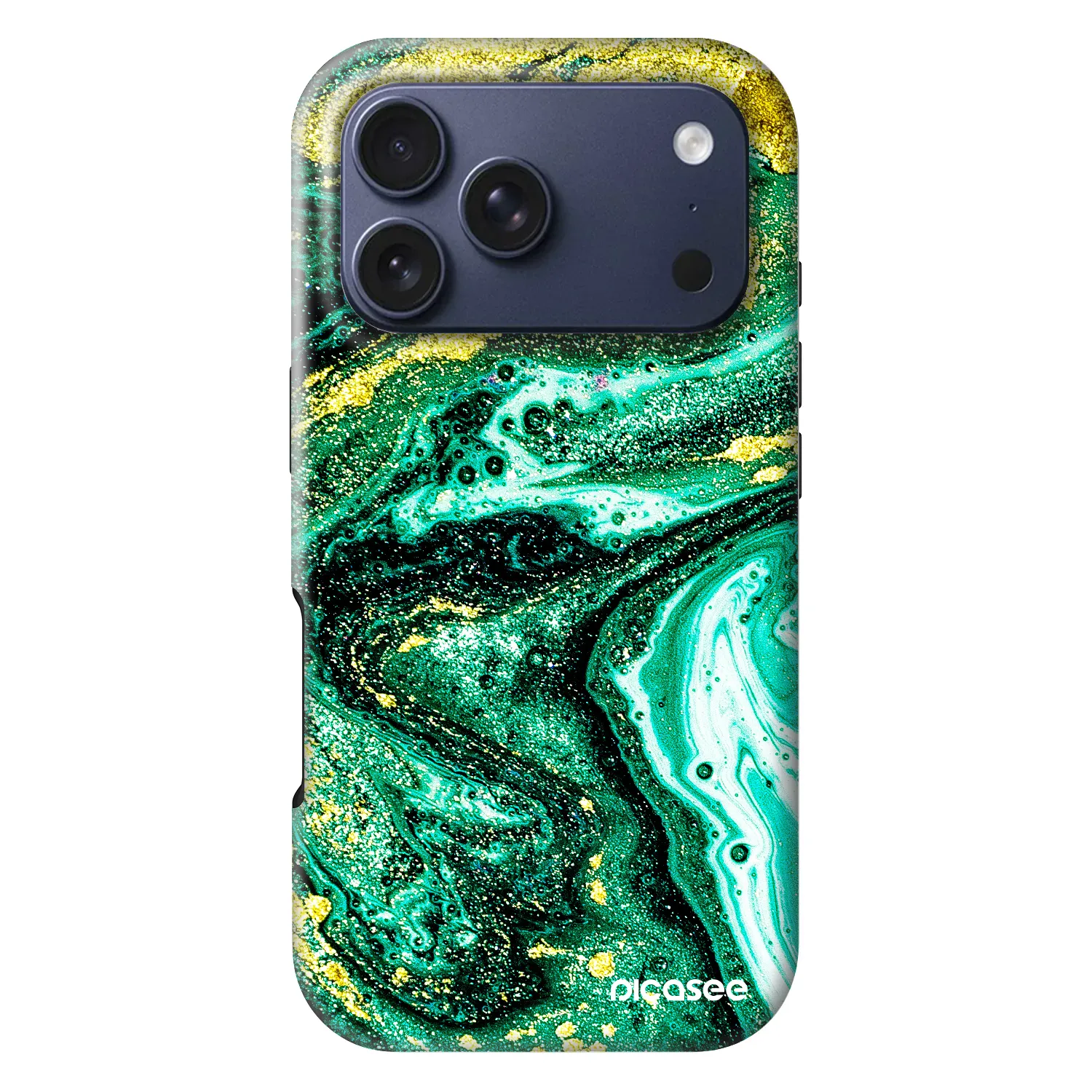 Picasee Fashion Case MagSafe na Apple iPhone 18 Pro - Green Gold