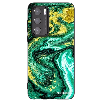 Etui na Huawei P40 - Green Gold