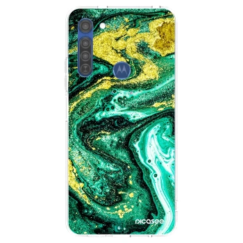 Etui na Motorola Moto G8 - Green Gold