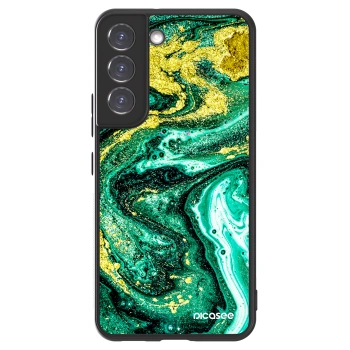 Etui na Samsung Galaxy S22 5G - Green Gold