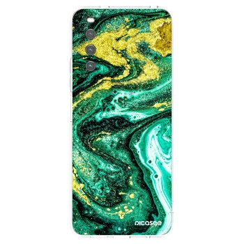 Picasee silikonowe przeźroczyste etui na Sony Xperia 10 IV 5G - Green Gold