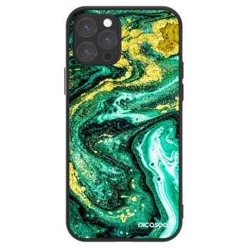 Picasee ULTIMATE CASE MagSafe pro Apple iPhone 12 Pro - Green Gold