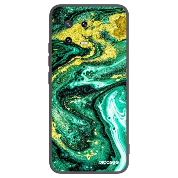 Picasee silikonowe czarne etui na Xiaomi 13 Pro - Green Gold
