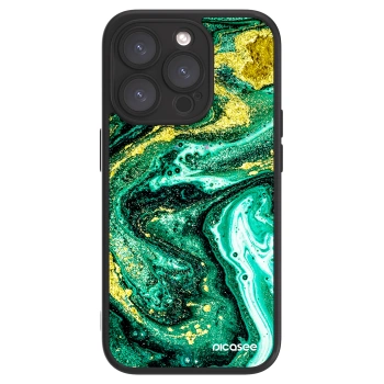 Picasee ULTIMATE CASE na Apple iPhone 15 Pro - Green Gold