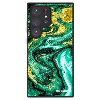 Picasee ULTIMATE CASE PowerShare pro Samsung Galaxy S24 Ultra S928B 5G - Green Gold