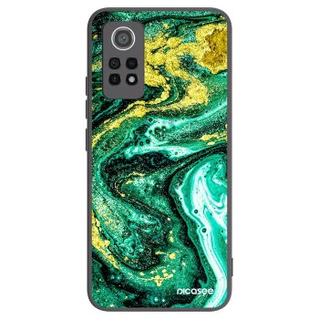 Picasee silikonowe czarne etui na Xiaomi Redmi Note 12 Pro 4G - Green Gold