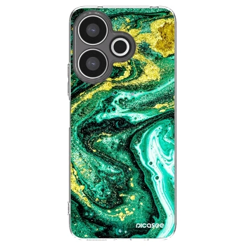 Picasee silikonowe przeźroczyste etui na Xiaomi Redmi 13 4G - Green Gold