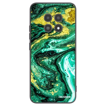 Picasee silikonowe czarne etui na Realme 12X - Green Gold